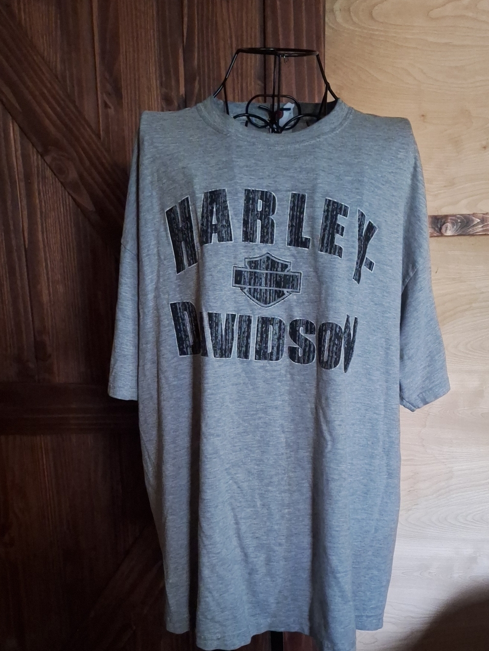 Vintage Harley-Davidson Men's Grey Graphic Tee